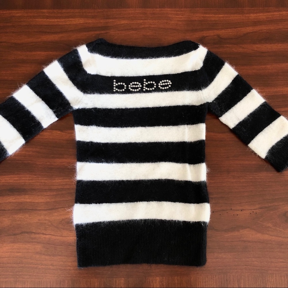 Bebe Embellished Angora Sweater